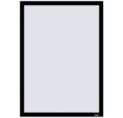 Porte-affiche Nobo magnétique autocollant A3 noir 2 pièces