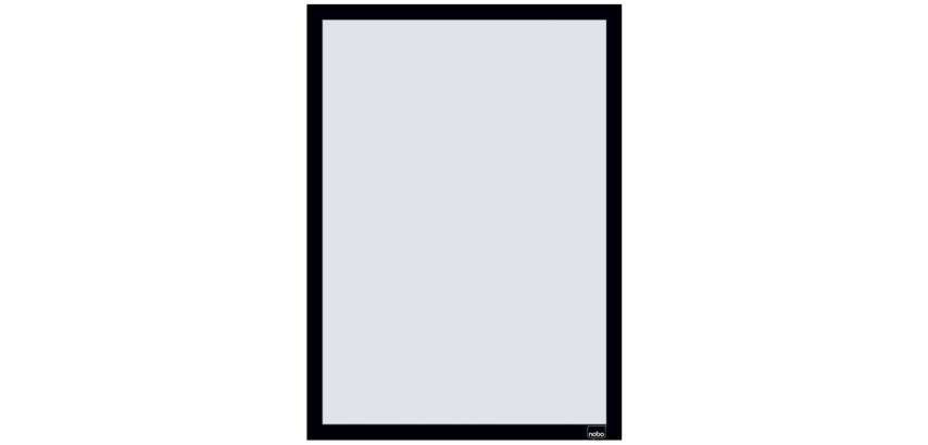 Porte-affiche Nobo magnétique autocollant A3 noir 2 pièces