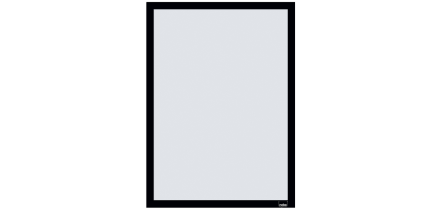 Porte-affiche Nobo magnétique autocollant A3 noir 2 pièces