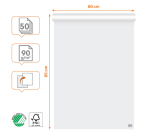 Flipoverpapier Nobo premium 60x85cm dubbelzijdig 50vel