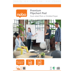 Papier chevalet de conférence Nobo Premium 60x85cm double face 50 feuilles