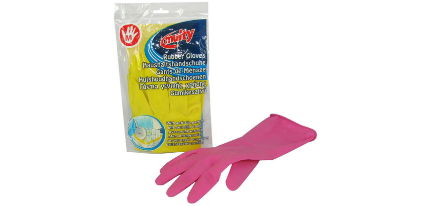 Huishoudhandschoen Multy latex Medium assorti