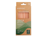 Crayon de couleur Econovo assorti blister 12 pièces
