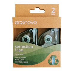 Correctietape Econovo 5mmx8m blister à 2 stuks
