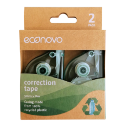 Roller correcteur Econovo 5mmx8m blister 2 pièces