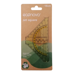 Geodriehoek Econovo 16cm blister à 1 stuk