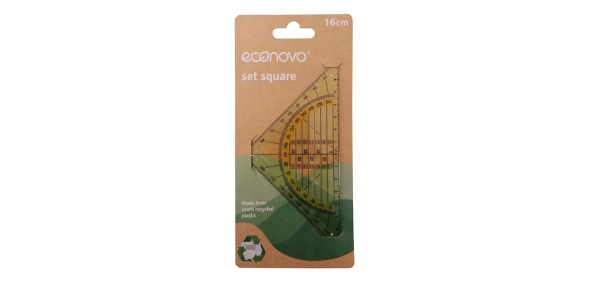 Geometric set square Econovo 16cm blister 1 piece