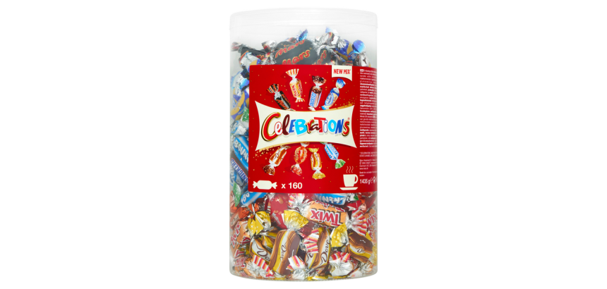 Celebrations chocolates tube 1435kg