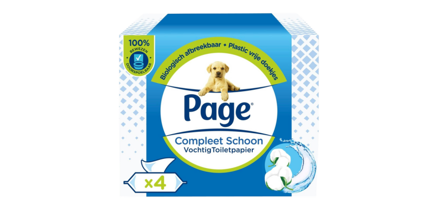 Nasses Toilettenpapier Seite Komplette Reinigung 4x 38 Blätter