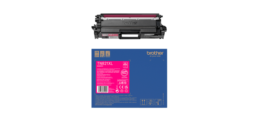 Brother TN-821XLM - Très Haut Rendement - magenta - original - cartouche de toner