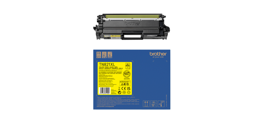 Brother TN-821XLY - Très Haut Rendement - jaune - original - cartouche de toner
