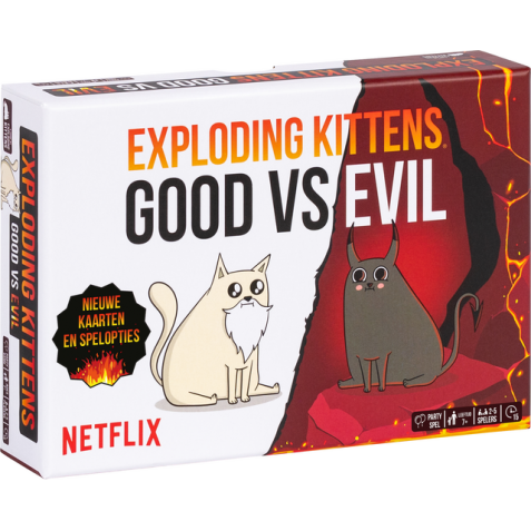 Kaartspel Exploding Kittens good vs evil