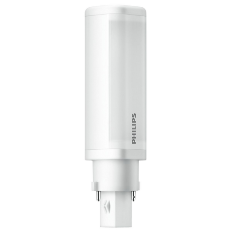 Ledlamp Philips CorePro G24D-1 2pin 4.5W 475lumen 3000K warm wit