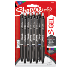 Gelschrijver Sharpie S-gel medium assorti blister à 8 stuks