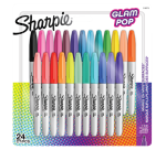 Sharpie Glampop Fine Assorted Markers Blister Pack of 24 Pieces