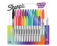 Feutre Sharpie Glampop Fin assorti blister 24 pièces
