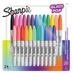 Feutre Sharpie Glampop Fin assorti blister 24 pièces