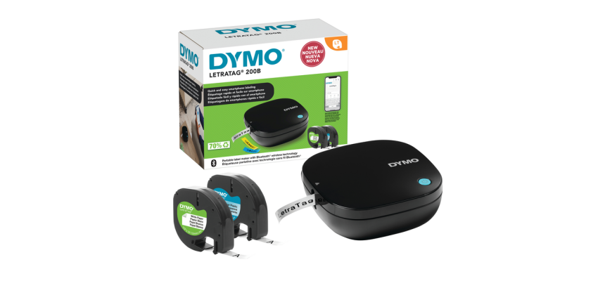 Imprimante étiquette Dymo Letratag 200B Bluetooth 2 rouleau gratuits Pack Promo
