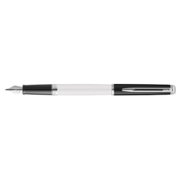 Stylo plume Waterman Hémisphère Colour Blocking Black White CT Fin