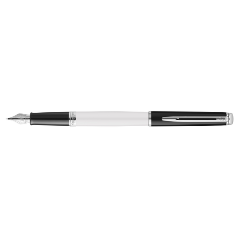 Stylo plume Waterman Hémisphère Colour Blocking Black White CT Fin