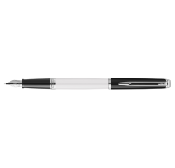 Stylo plume Waterman Hémisphère Colour Blocking Black White CT Medium