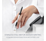 Stylo plume Waterman Hémisphère Colour Blocking Black White CT Medium