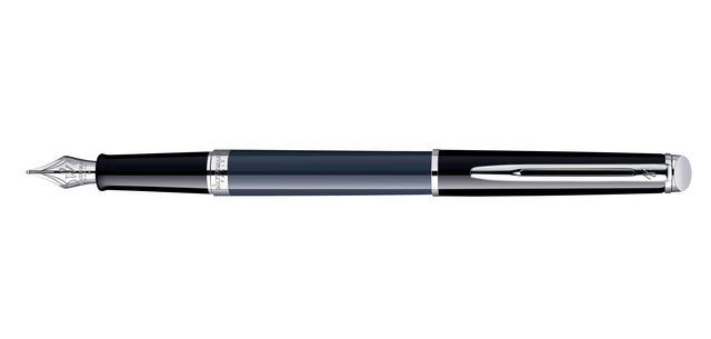 Stylo plume Waterman Hémisphère Colour Blocking Black Blue CT Fin