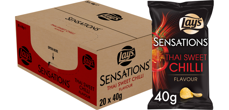 Lay's Sensations Thai Sweet Chilli Chips Tüte 40g