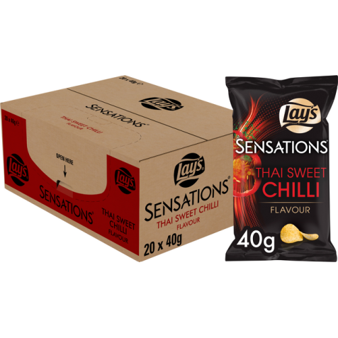 Chips Lay's Sensations Thai sweet chilli sachet 40g