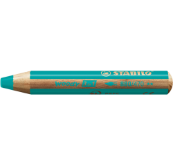 Crayon de couleur STABILO 880 woody 3-en-1 multi-surfaces turquoise