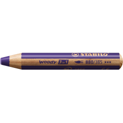 Crayon de couleur STABILO 880 woody 3-en-1 multi-surfaces violet