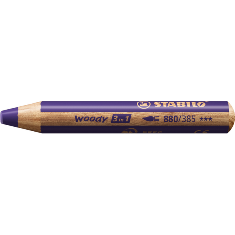 Kleurpotloden STABILO 880 woody 3 in 1 multitalent violet