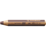 Crayon de couleur STABILO 880 woody 3-en-1 multi-surfaces brun