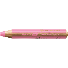 Crayon de couleur STABILO 880 woody 3-en-1 multi-surfaces rose