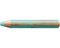 Crayon de couleur STABILO 880 woody 3-en-1 multi-surfaces pastel bleu