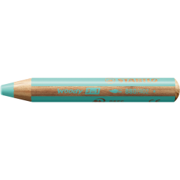 Crayon de couleur STABILO 880 woody 3-en-1 multi-surfaces pastel bleu