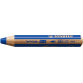 Crayon de couleur STABILO 880 woody 3-en-1 multi-surfaces bleu