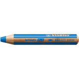 Crayon de couleur STABILO 880 woody 3-en-1 multi-surfaces bleu moyen