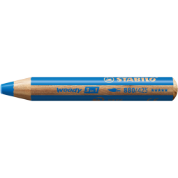 Crayon de couleur STABILO 880 woody 3-en-1 multi-surfaces bleu moyen