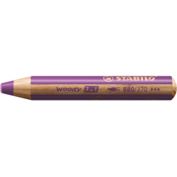 Crayon de couleur STABILO 880 woody 3-en-1 multi-surfaces violet