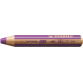 Crayon de couleur STABILO 880 woody 3-en-1 multi-surfaces violet