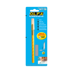 Cutter pour l'art créatif Olfa AK-1 blister 1 pièces