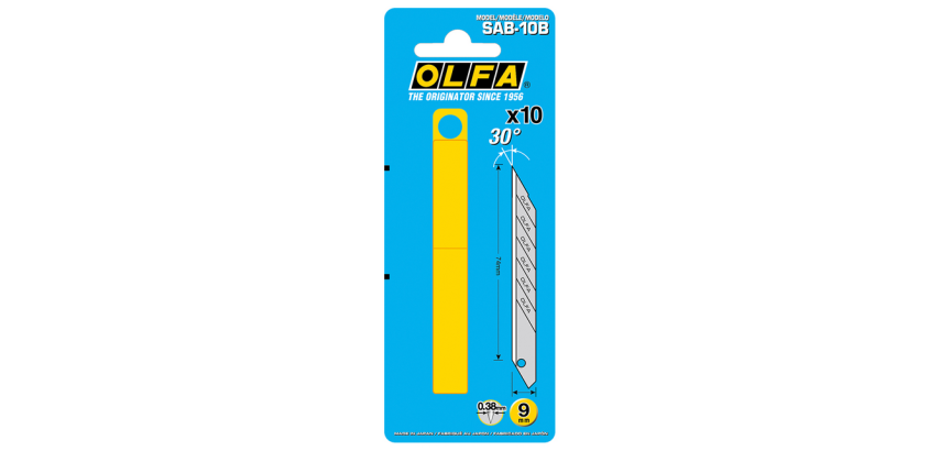Ersatzklinge Olfa SAB Blisterpackung 10 Stück