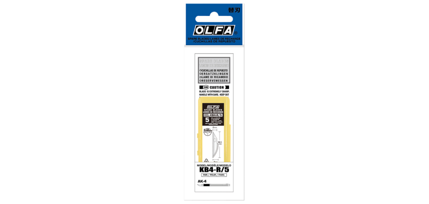 Lame de réserve Olfa KB4-R blister 5 pièces