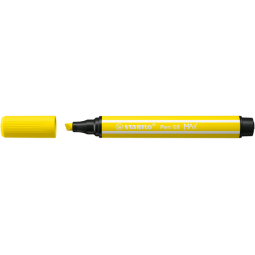 Feutre STABILO Pen 68/24 MAX jaune citron