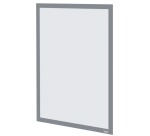 Infokader Nobo zelfklevend A3 zilver 2 stuks