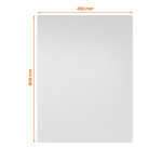 Whiteboard Nobo frameloos modulair magnetisch 60x45cm