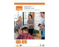 Papier chevalet de conférence Nobo Standard 65x95cm double face à plat 50 feuilles