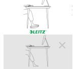 Repose-pieds Leitz Ergo réglable gris clair