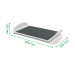 Repose-pieds Leitz Ergo réglable gris clair